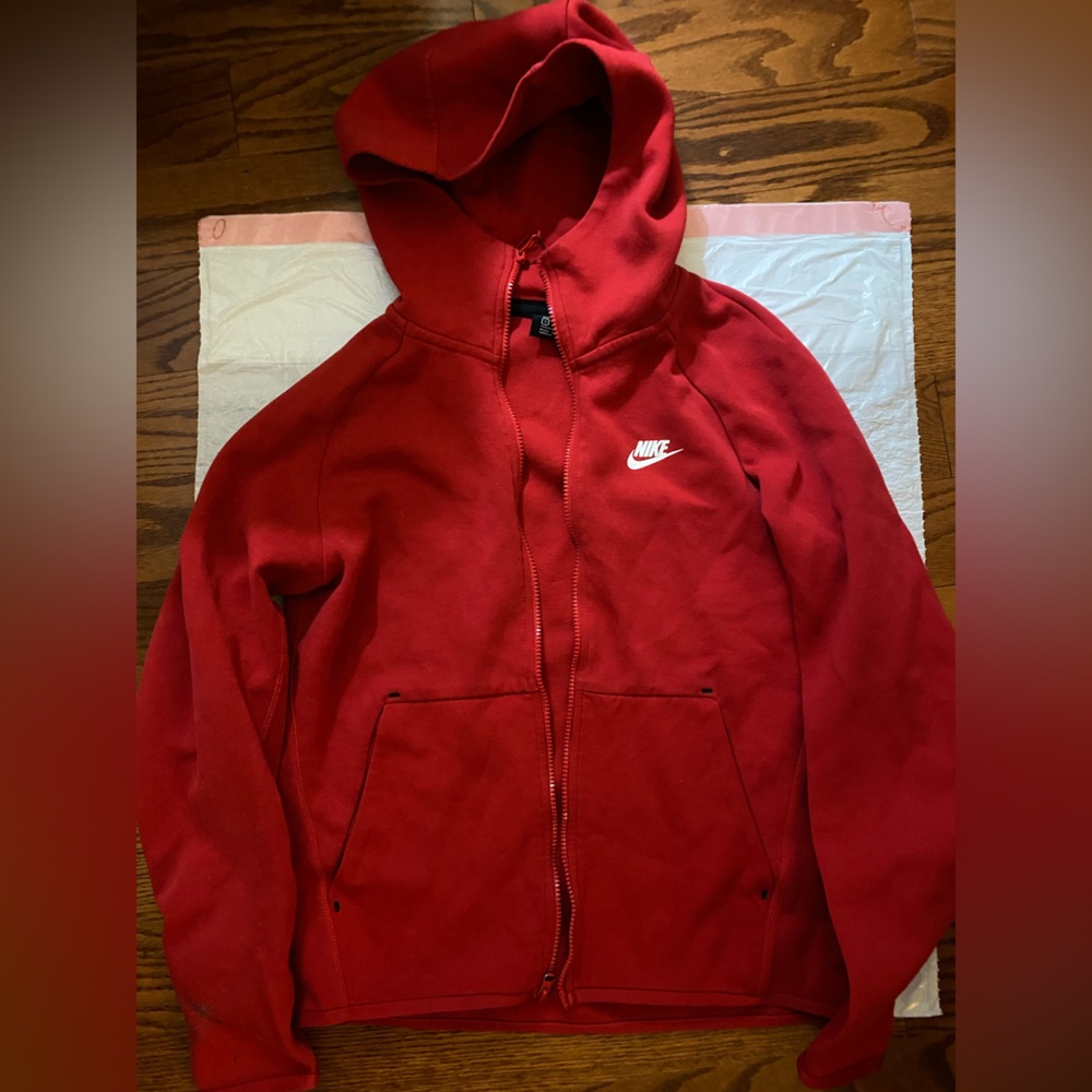 Red Nike Tech Jacket
